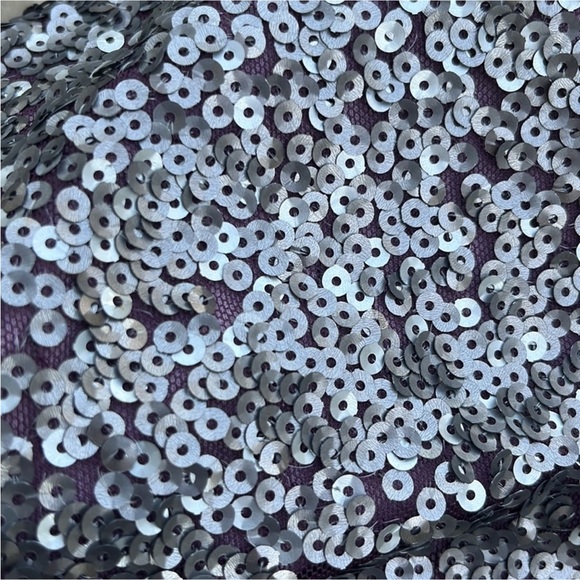 Chico’s Black Label Gray Sequin Short Sleeve Tee - Picture 14 of 16